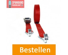  2 delig spanband met ratel & haken 50 mm, 12 m / LC 2000 kg / 4000 kg, Blauw